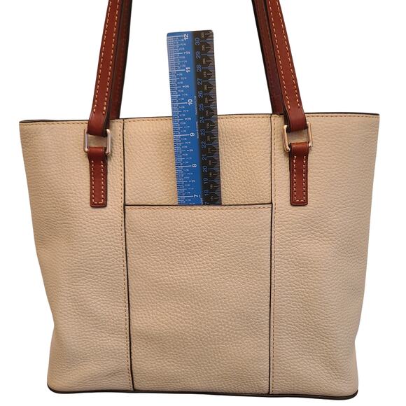 Dooney & Bourke Lexington Pebble Grain Bone Shoulder Handbag - Picture 4 of 16